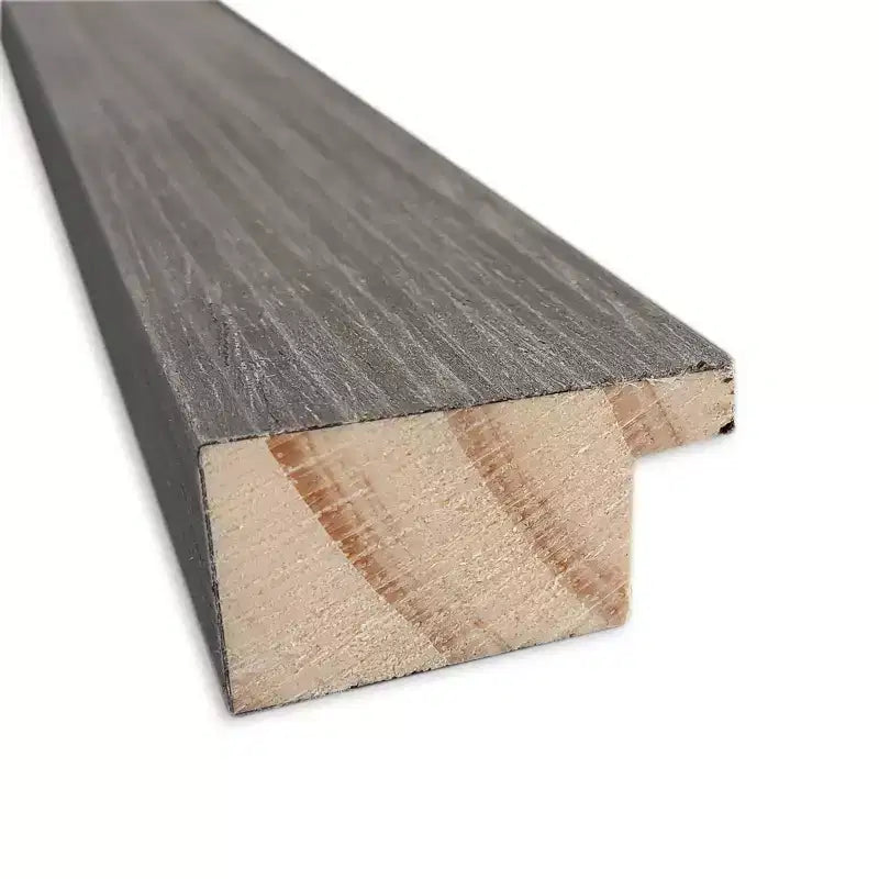Specchio da Parete Rettangolare Smussato con Cornice in Legno, 30,5" x 24,5"