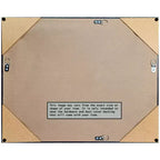 Specchio da Parete Rettangolare Smussato con Cornice in Legno, 30,5" x 24,5"