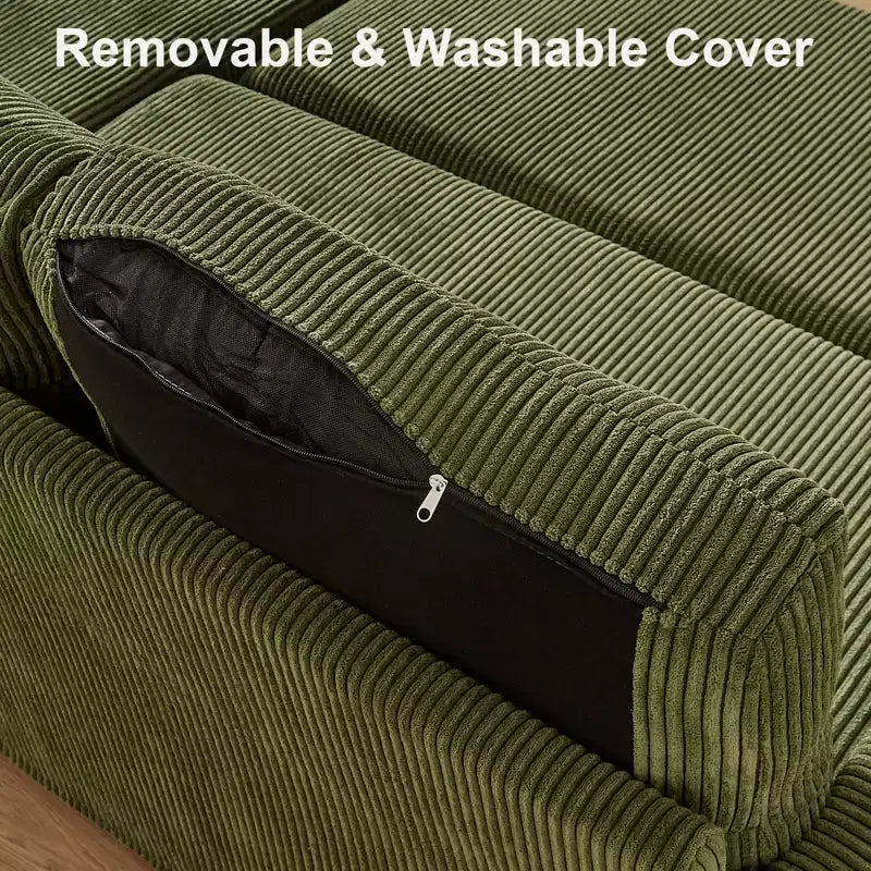 Divano Letto ad Angolo a L da 81" con Letto Estraibile e Chaise Longue Contenitore