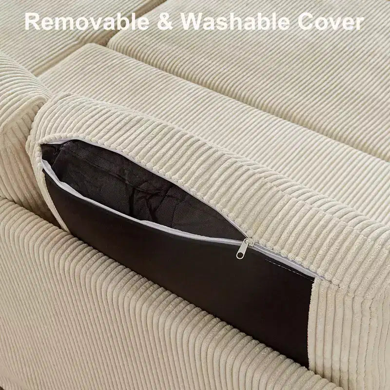 Divano Letto ad Angolo a L da 81" con Letto Estraibile e Chaise Longue Contenitore