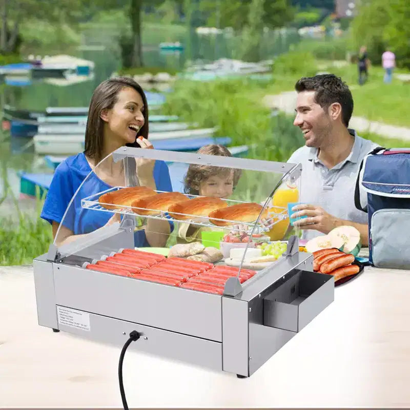 Griglia per Hot Dog a 11 rulli con Doppio Controllo della Temperatura