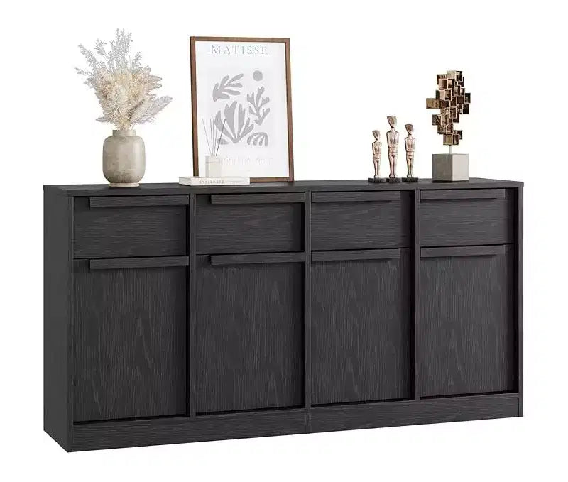 Mobile buffet credenza con cassetti – Contenitore a 2 o 4 cassetti per cucina e sala da pranzo