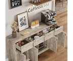 Mobile buffet credenza con cassetti – Contenitore a 2 o 4 cassetti per cucina e sala da pranzo