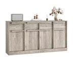 Mobile buffet credenza con cassetti – Contenitore a 2 o 4 cassetti per cucina e sala da pranzo