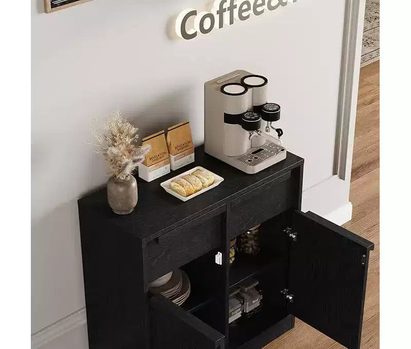 Mobile buffet credenza con cassetti – Contenitore a 2 o 4 cassetti per cucina e sala da pranzo