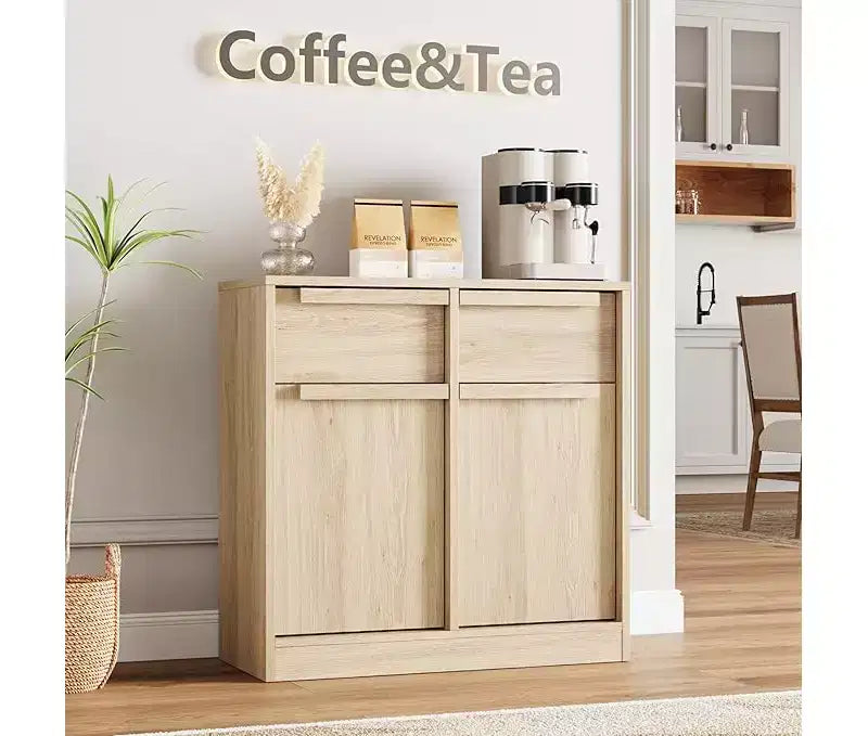 Mobile buffet credenza con cassetti – Contenitore a 2 o 4 cassetti per cucina e sala da pranzo