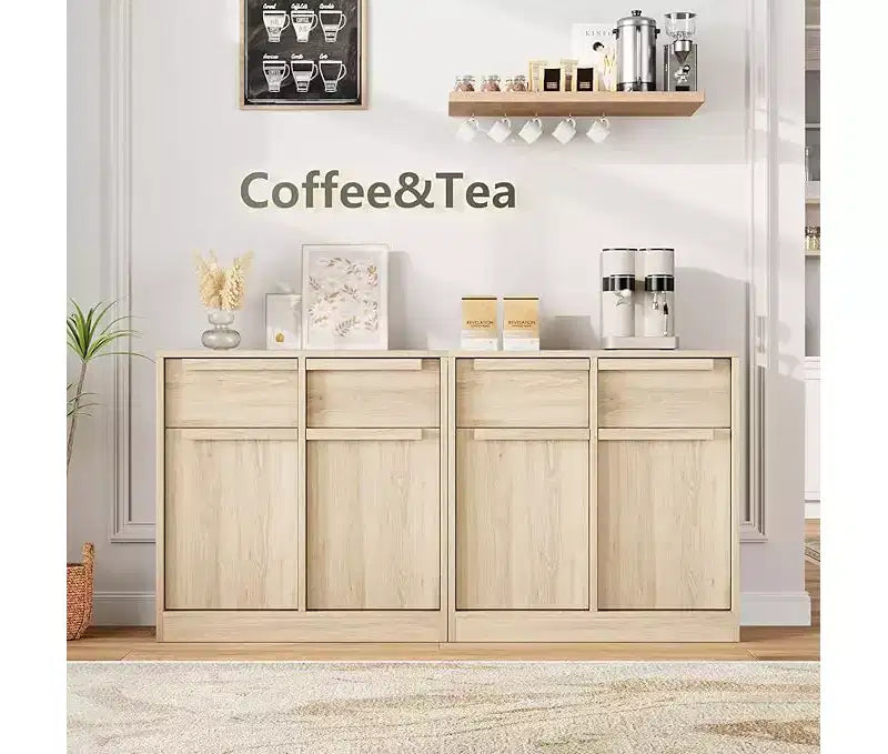 Mobile buffet credenza con cassetti – Contenitore a 2 o 4 cassetti per cucina e sala da pranzo