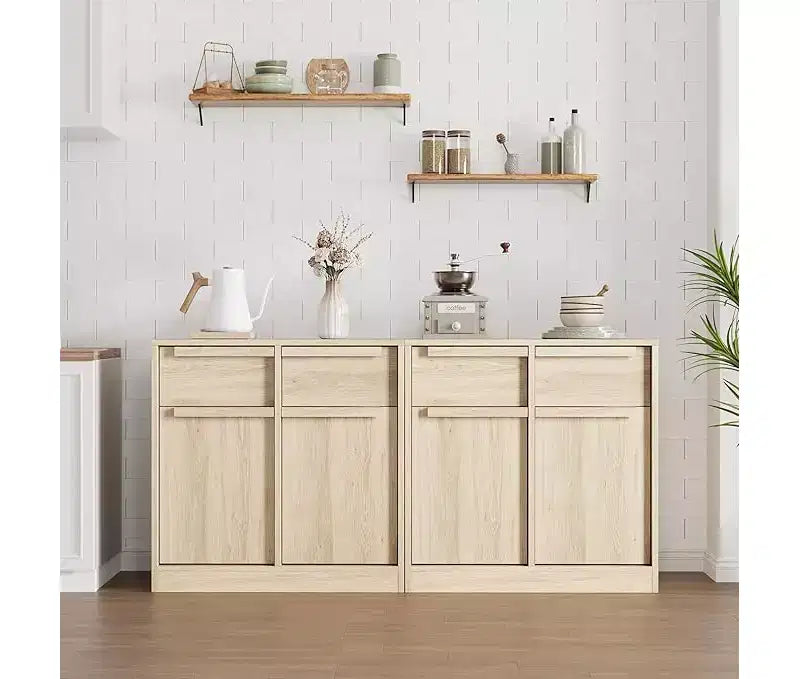 Mobile buffet credenza con cassetti – Contenitore a 2 o 4 cassetti per cucina e sala da pranzo