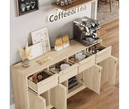 Mobile buffet credenza con cassetti – Contenitore a 2 o 4 cassetti per cucina e sala da pranzo