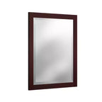 Specchio da bagno con cornice in legno e bordo smussato, 24x30 pollici