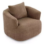 Poltrona girevole a 360° con cuscino decorativo