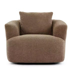 Poltrona girevole a 360° con cuscino decorativo