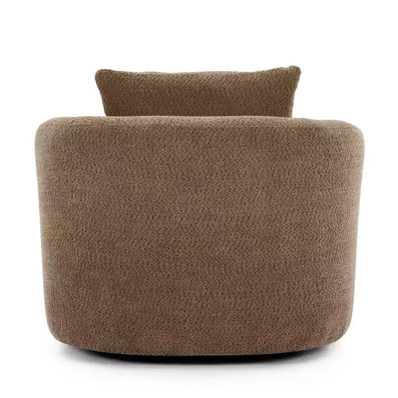 Poltrona girevole a 360° con cuscino decorativo