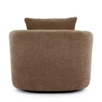 Poltrona girevole a 360° con cuscino decorativo