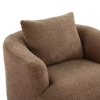 Poltrona girevole a 360° con cuscino decorativo