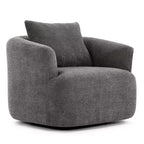 Poltrona girevole a 360° con cuscino decorativo