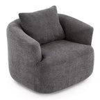 Poltrona girevole a 360° con cuscino decorativo