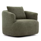 Poltrona girevole a 360° con cuscino decorativo