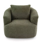 Poltrona girevole a 360° con cuscino decorativo