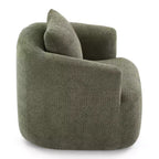 Poltrona girevole a 360° con cuscino decorativo