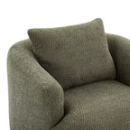 Poltrona girevole a 360° con cuscino decorativo