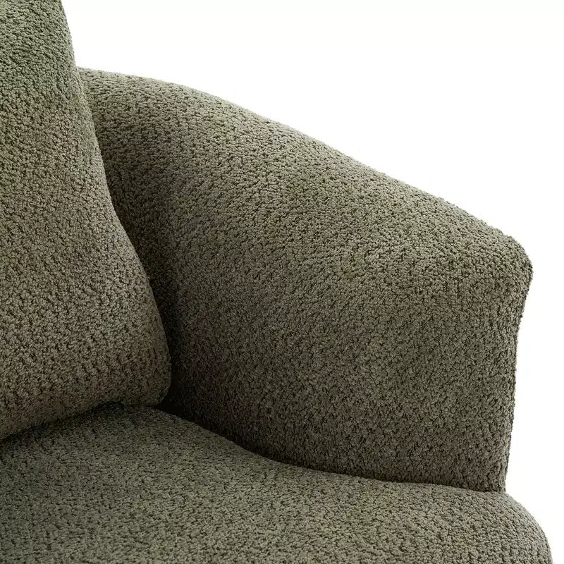Poltrona girevole a 360° con cuscino decorativo