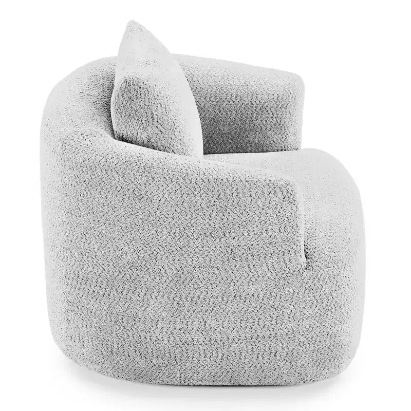 Poltrona girevole a 360° con cuscino decorativo