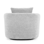 Poltrona girevole a 360° con cuscino decorativo