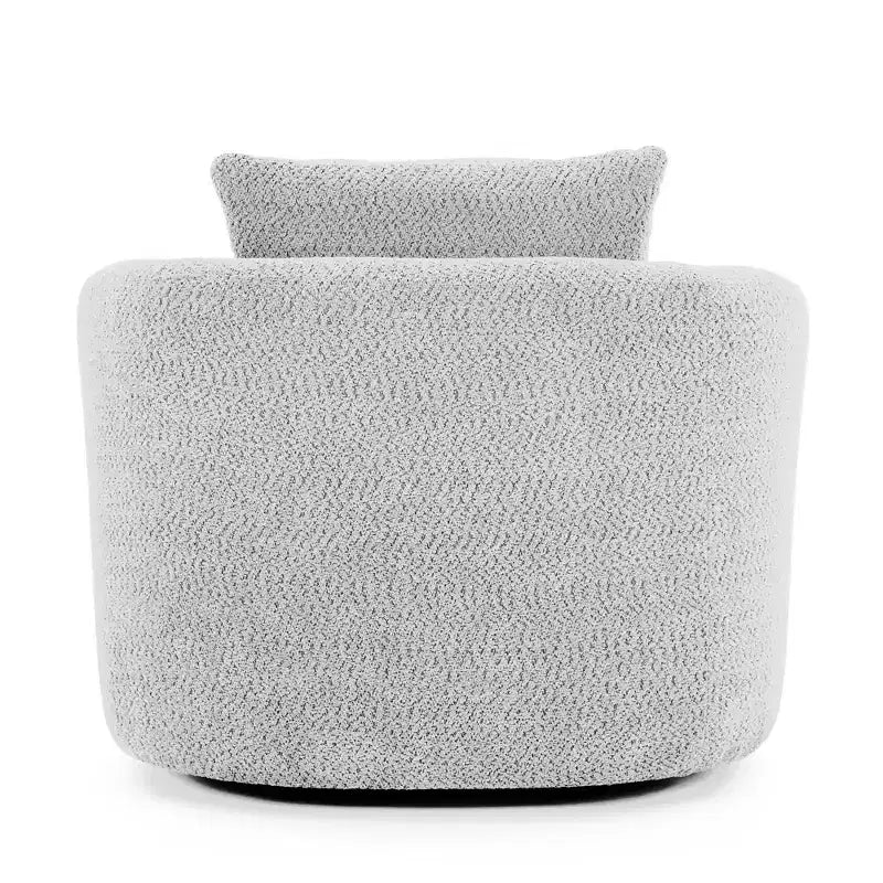 Poltrona girevole a 360° con cuscino decorativo