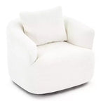 Poltrona girevole a 360° con cuscino decorativo