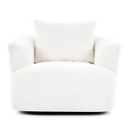 Poltrona girevole a 360° con cuscino decorativo