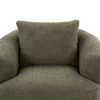 Poltrona girevole a 360° con cuscino decorativo
