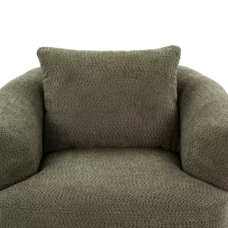 Poltrona girevole a 360° con cuscino decorativo
