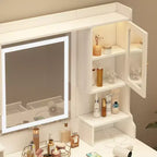 Toeletta Trucco con Specchio Illuminato e 6 Cassetti