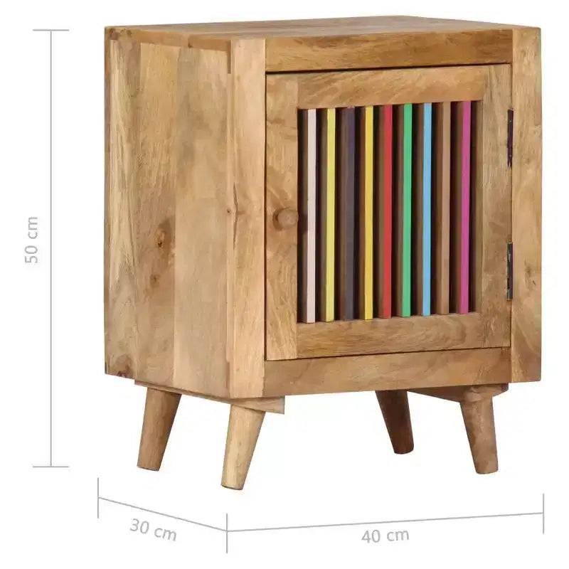 Comodino in Legno Massello di Mango
