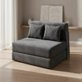 COZONY 4-in-1 Folding Sofa Bed & Sleeper Chair, 80 Convertible Loveseat, Tufted Floor Lounger