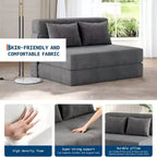 Divano Letto Pieghevole 4-in-1 e Poltrona Letto – Divanetto Trasformabile a Terra