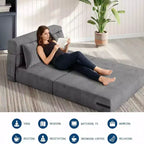 Divano Letto Pieghevole 4-in-1 e Poltrona Letto – Divanetto Trasformabile a Terra