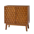 Lorenz 30 Tall 2-Door Accent Cabinet with Adjustable Shelves|ARTFUL LIVING DESIGNS-WALNUT
