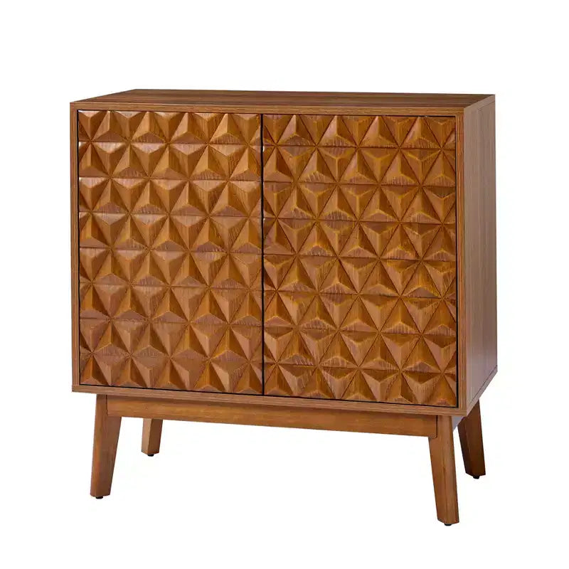 Lorenz 30 Tall 2-Door Accent Cabinet with Adjustable Shelves|ARTFUL LIVING DESIGNS-WALNUT