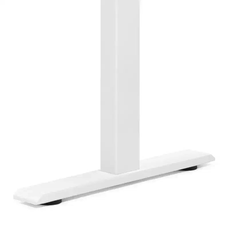 Scrivania elettrica regolabile in altezza con piano impiallacciato in legno, larghezza 120 cm