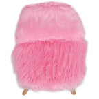 Poltrona per bambini in finta pelliccia shaggy