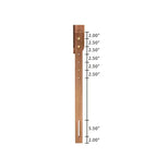 Testiera in legno – Finitura noce