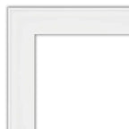Specchio da parete per bagno con cornice bianca