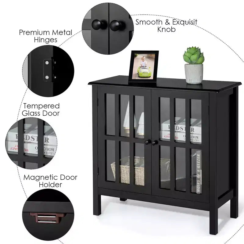 Credenza con ante in vetro