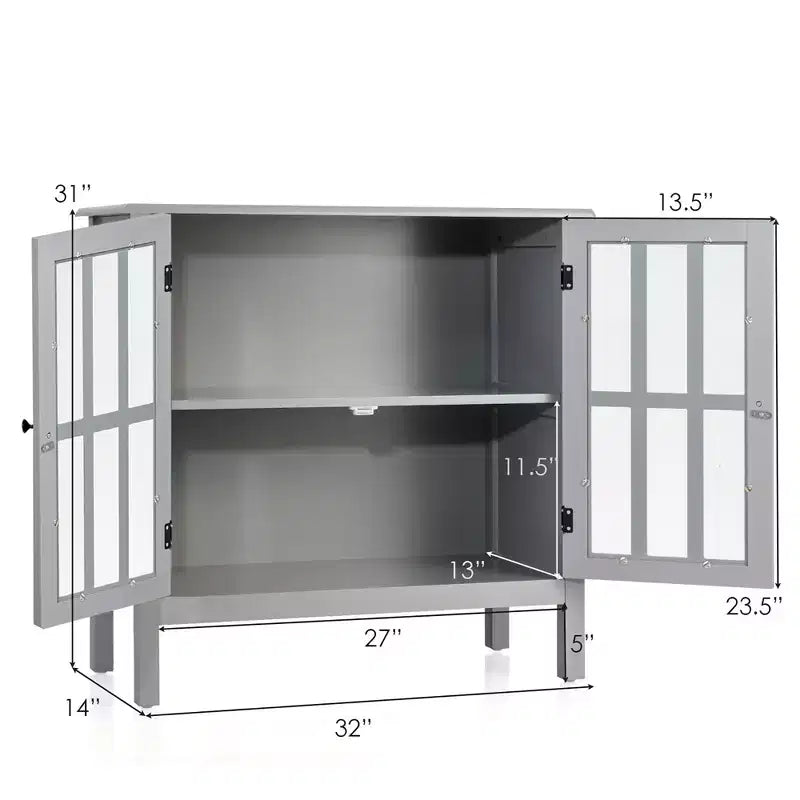 Credenza con ante in vetro
