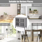 Credenza con ante in vetro