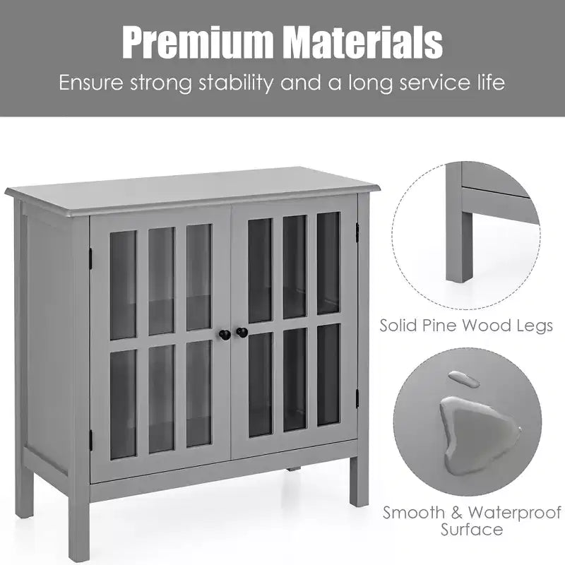 Credenza con ante in vetro