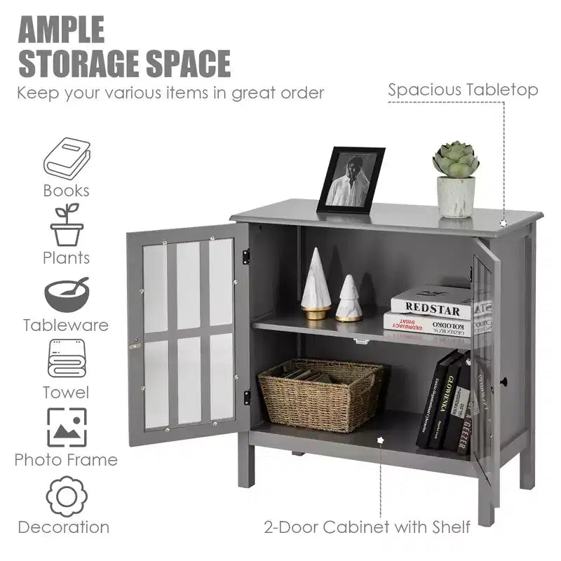 Credenza con ante in vetro
