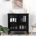 Credenza con ante in vetro
